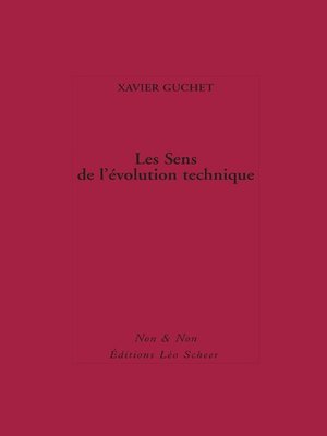 cover image of Les Sens de l'évolution technique